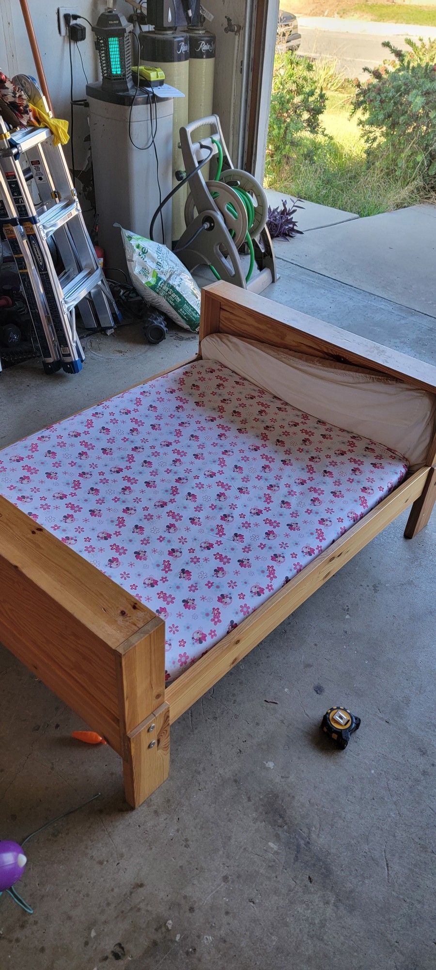 Toddler Wodden Bed With Mattress