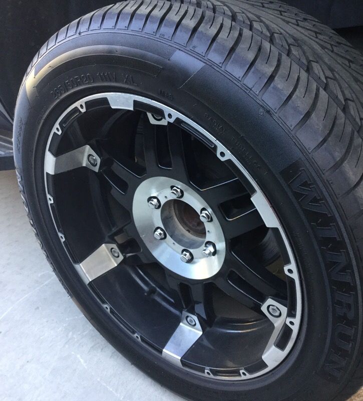 Xd series wheels for 6 lug Toyota, Chevy,or Nissan with Radial tires