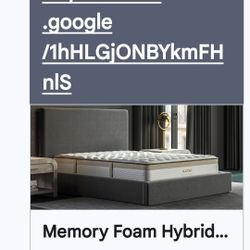 Brand New Saatva Memory Foam Hybrid Mattress 