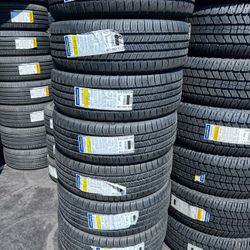 SET OF NEW TIRES 215/60/16 GOODYEAR ASSURANCE ALL SEASON INCLUDING MOUNT AND BALANNCE 