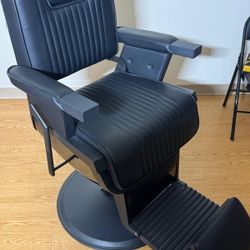 Barber Chair and Tool Box 