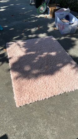 Pink rug 66” by 48”