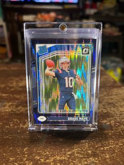2024 Drake Maye Optic Purple Shock Rookie Card🔥