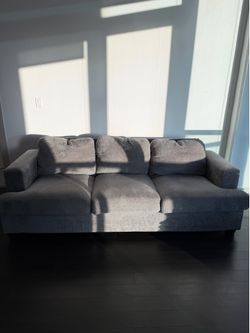 Gray 3 Seater Couch- Excellent condition