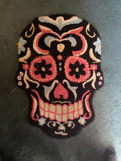 Greatful Grateful Dead Funky Cool Skull Area Carpet