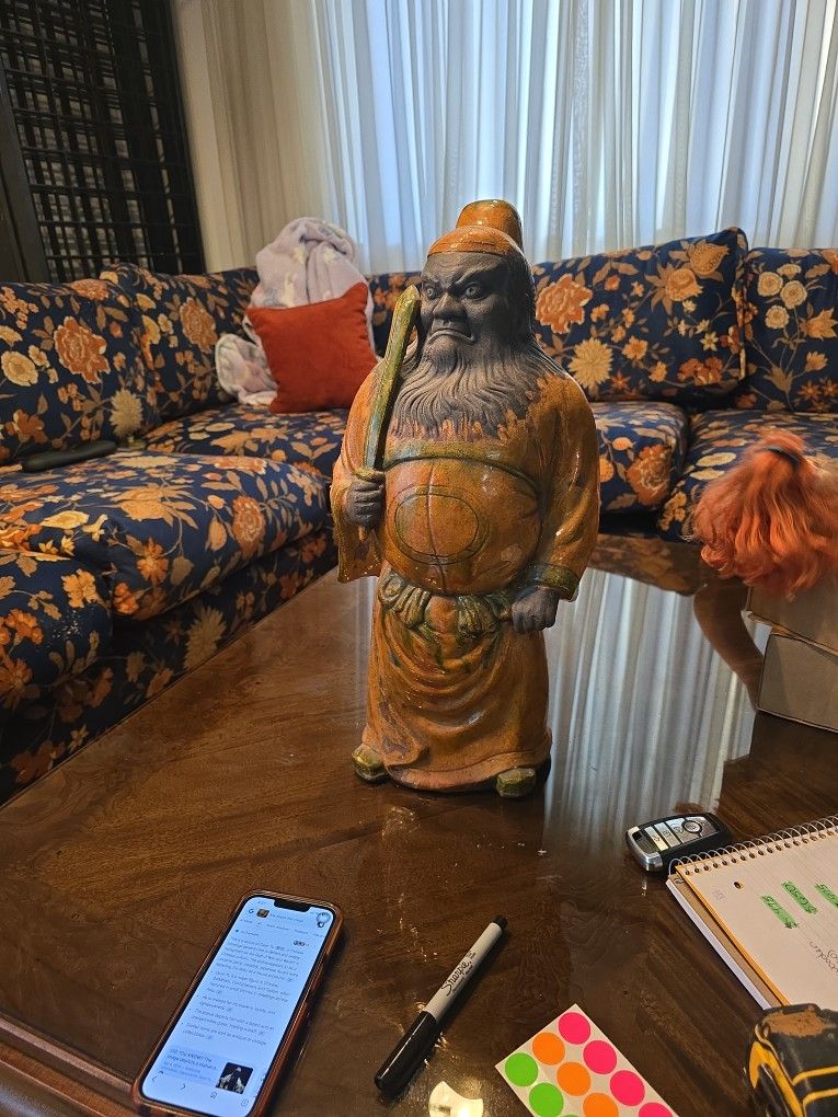 Guan Yu Ceramic Statue