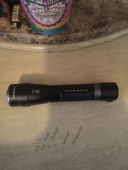 Husky 3000-Lumen Dual Power Rechargeable LED Tactical Flashlight (Used)