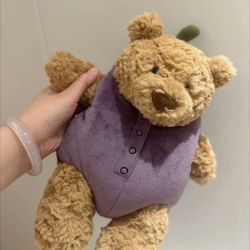 Jellycat Bartholomew Bear Eggplant Aubergine