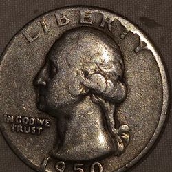 1950 D  Silver Quarter  Make Me An Offer 