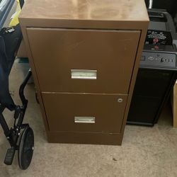 Filing Cabinet 2 Drawer Metal 