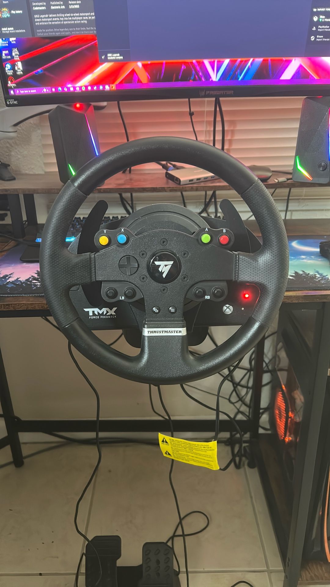 Thrustmaster TMX Force Feedback Racing Wheel And Pedals