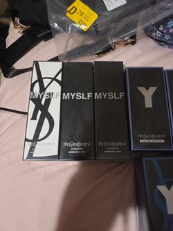 Ysl y  iced cologne and edt and myself black and white