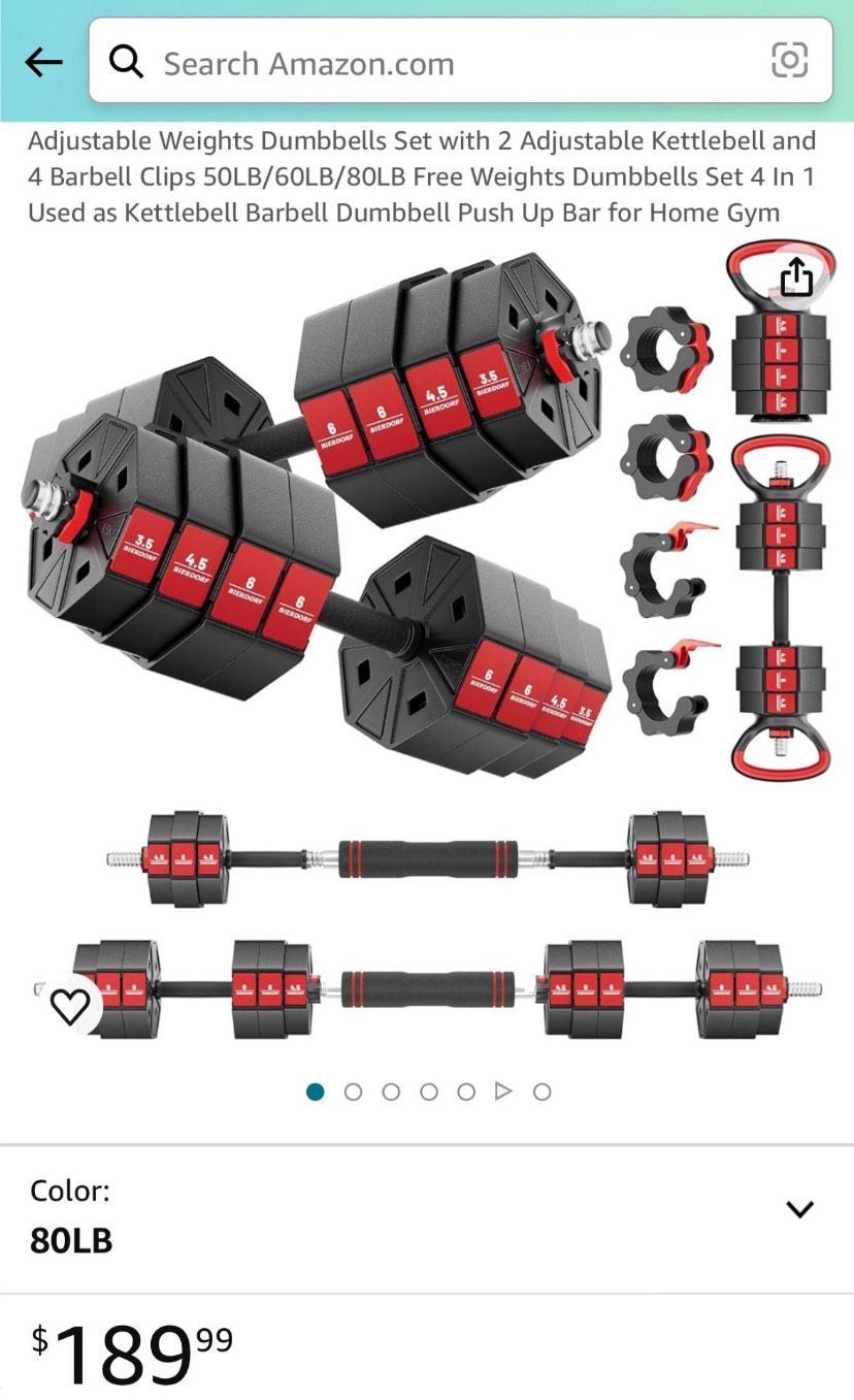 adjustable weights dumbbells