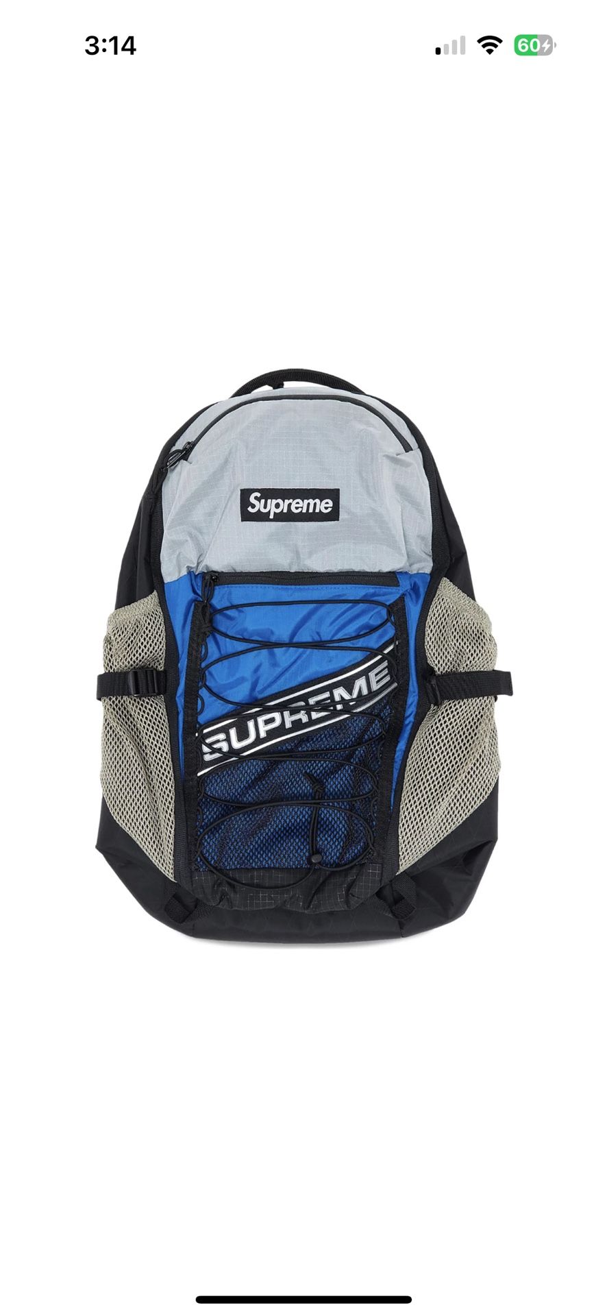Supreme FW23 3D Logo Backpack Blue Multi