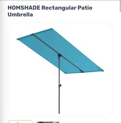 6ft by 4ft rectangular umbrella- brand new