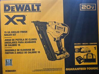 Dewalt 15g finish nailer kit