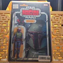 STAR WARS: WAR OF BOUNTY HUNTERS #1 BOBA FETT ACTION FIGURE VARIANT COVER
