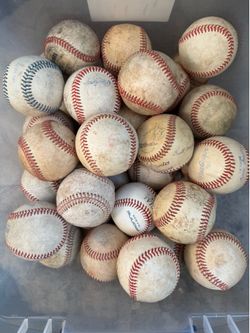 Baseballs $3 Each Firm Leather Balls Have More Equipment Available