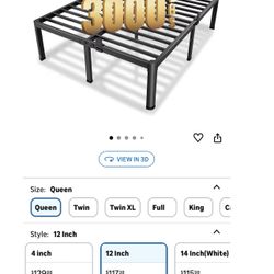 💥 3000 LBS Strong Bed Frame! NEW🔥 Easy Setup & Super Quiet! ALL SIZES 💪🏽