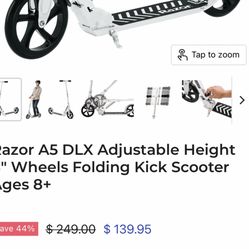 Scooter Razor Silver