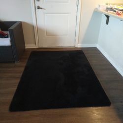 All Black Soft Fur RUG/Carpet