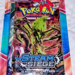 POKEMON STEAM SIEGE DOUBLE PACKS WITH COLLECTORS PIN
