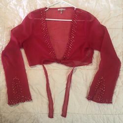 Hot Pink Sheer Beach Cover Top