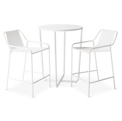 3 pc pc Bar Bistro Set White - Modern by Dwell Magazine