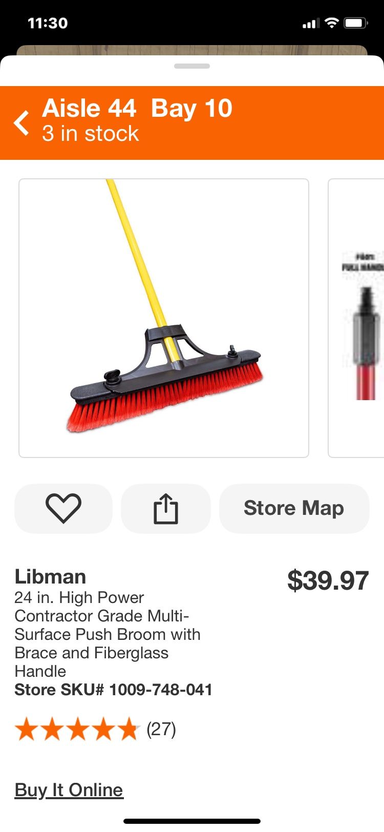 24 Inch Contractors Grade Push Broom 