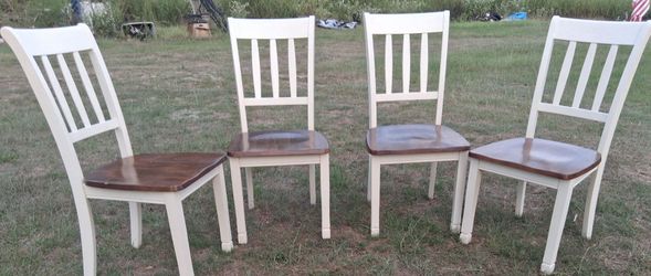 Set of Four Wooden Chairs