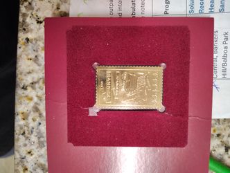 22kt Gold Plated Stamp