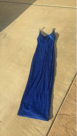 Royal Blue Glitter Gown