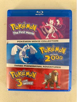 Pokemon 1-3 movies blue ray