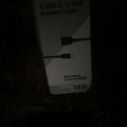 4’ cable with usb C and usb 2.0