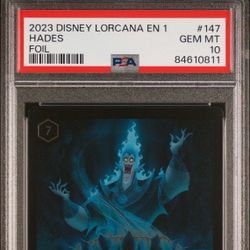 2023 Disney Lorcana EN1 Hades Foil PSA 10