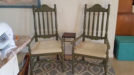 Pair of comfortable sturdy beautiful chairs