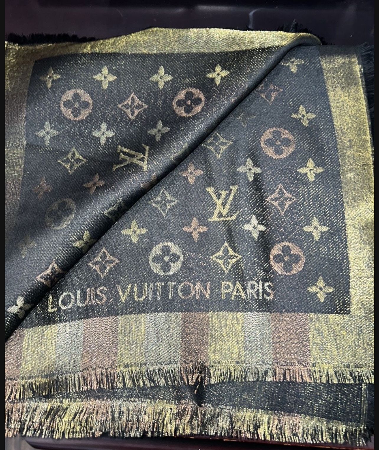 Brown Louis Vuitton Scarf