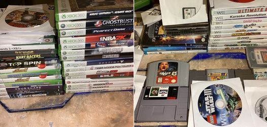 Sega Game gear Dreamcast PlayStation 1 and 3 Xbox Xbox 360 Xbox one Nintendo nes snes wii Wii U 64 GameCube video games for sale