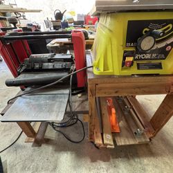 Dual Table saw and Planer (Ryobi & Bauer)