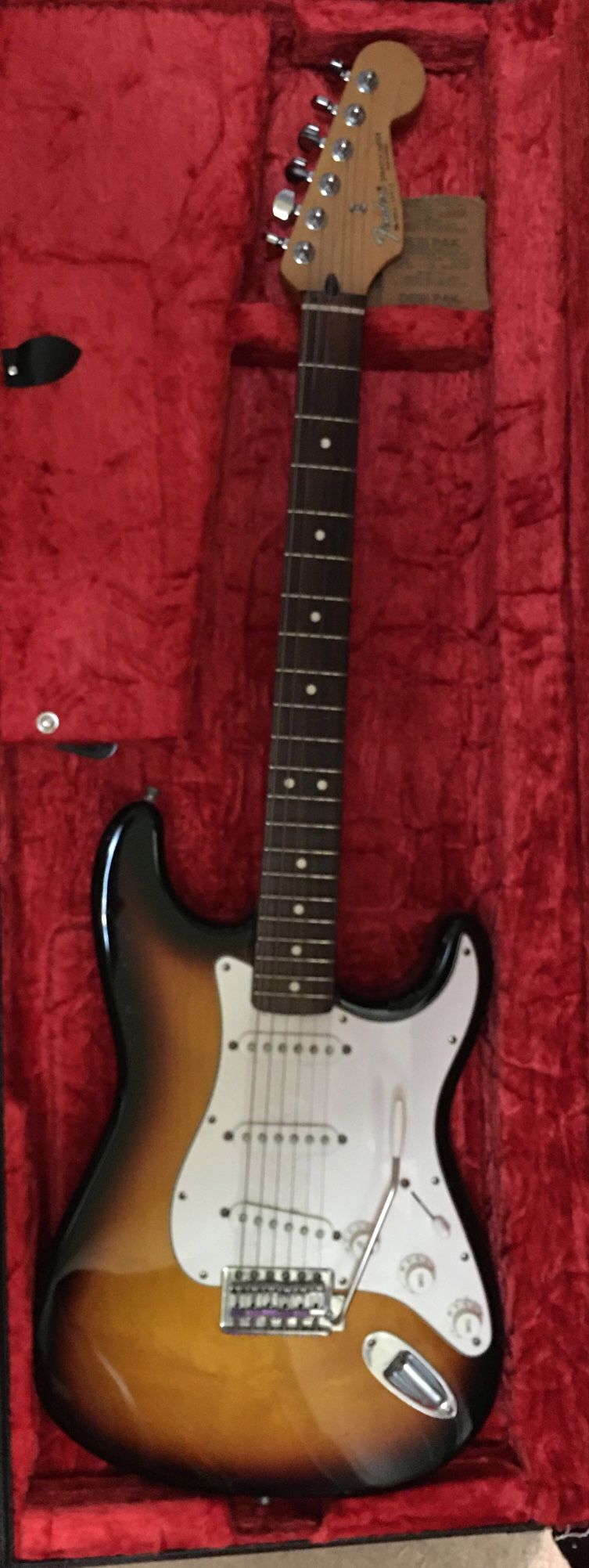 Fender Stratocaster Guitar w/Tremolo 1994 Brown Sunburst Made in Mexico