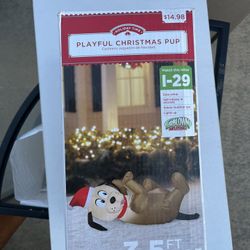 Inflatable Christmas Dog 