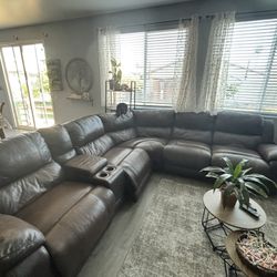 Leather Sectional Couch