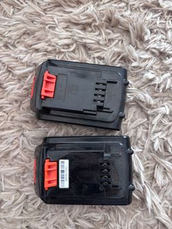 2 20volt rechargeable batteries