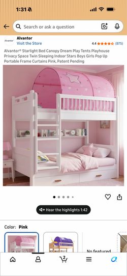 Twin bed canopy tent - tent only not bed!!