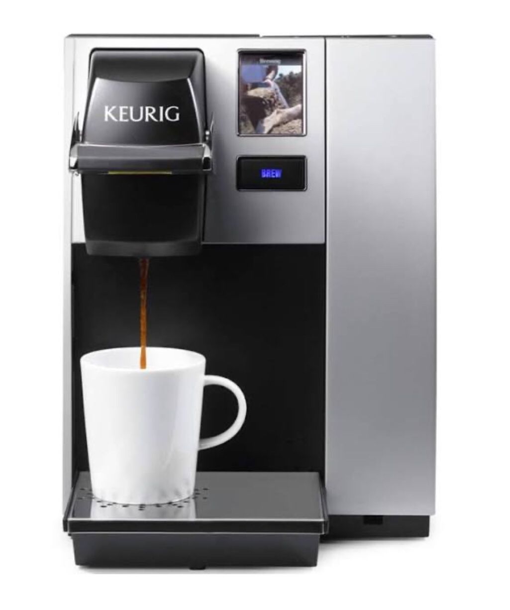 Keurig K150P Commercial Brewing System With Direct-Water-Line Plumbing installed. Will include free personal Keurig free.