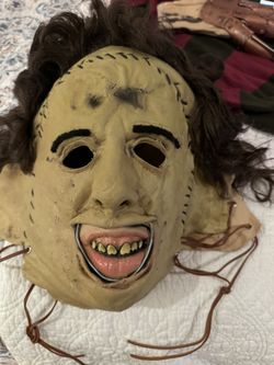 Halloween Costume Leather Face 