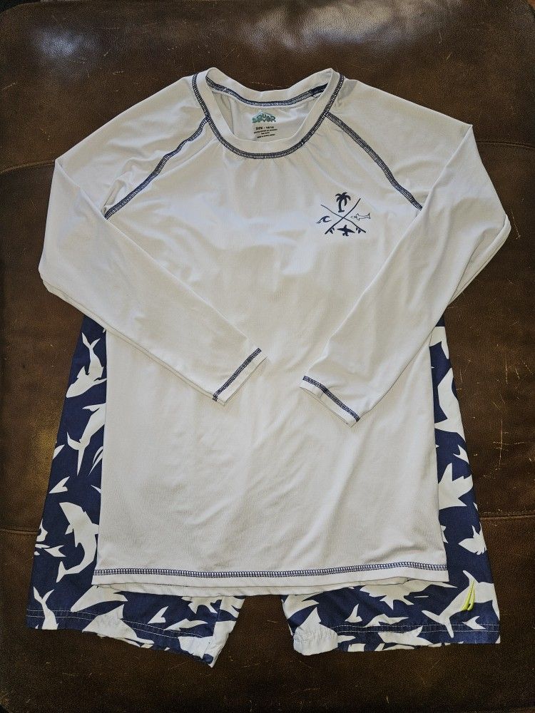 Boys Swim Clothes, Size 18/20 Shorts And Size 16/18 Top. $10