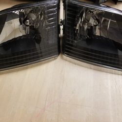 Ford New 2 L&R Headlight 22H 26V HB5 Qingtian VOR SEA 96 Dot F001