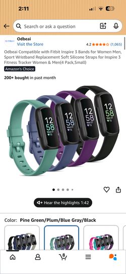 Fit Bit Bands Set Of 4