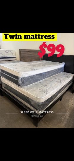 Twin size pillow top mattress